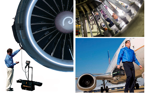 使用韋林工業(yè)內(nèi)窺鏡對飛機發(fā)動機葉片進行檢測測量 韋林工業(yè)內(nèi)窺鏡對飛機發(fā)動機葉片凹坑進行檢測測量