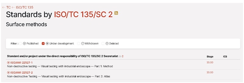 我國首次提出的工業窺鏡視覺檢測系列國際標準成功立項 我國首次提出的工業窺鏡視覺檢測系列國際標準成功立項